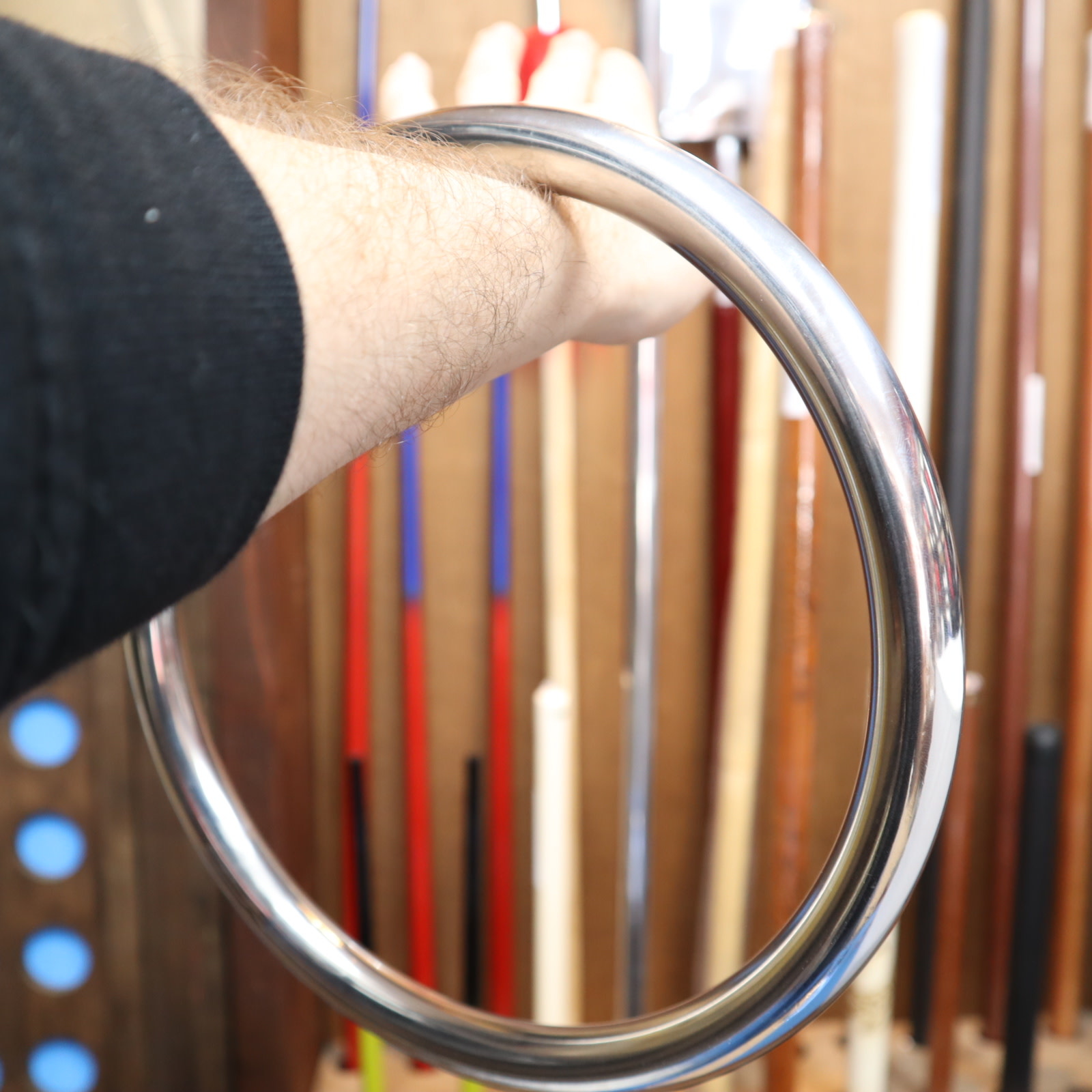 Anello Per Allenamento Wing Chun In Acciaio - Yewen Sau Per Forza E Tecnica - Foto 9