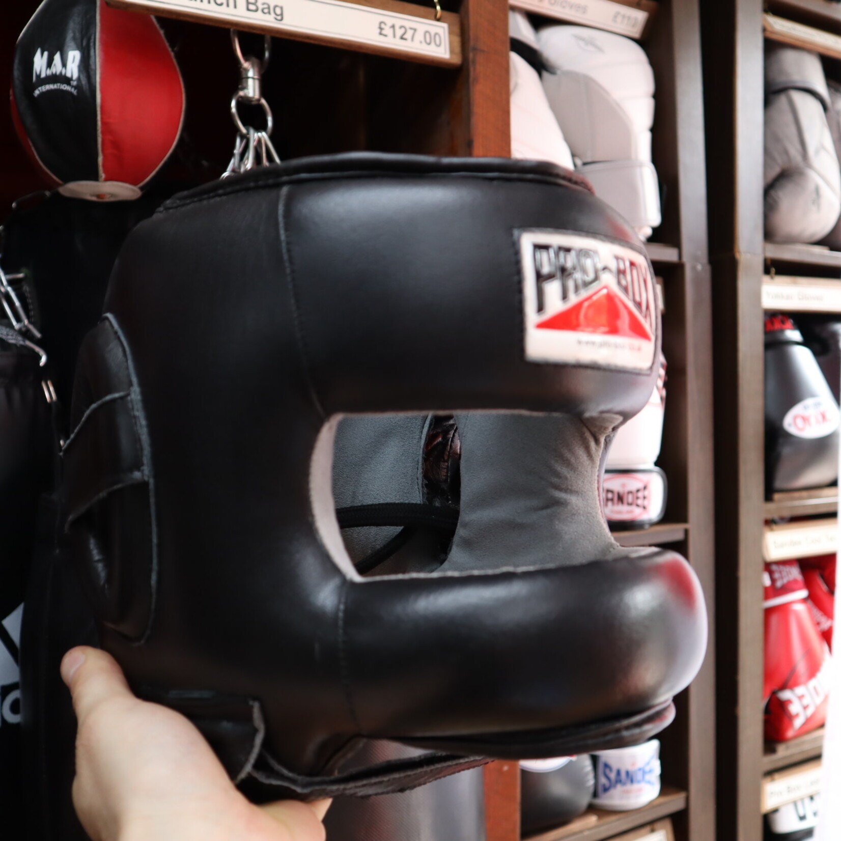 Probox Pro Box Leather Headguard with Bar