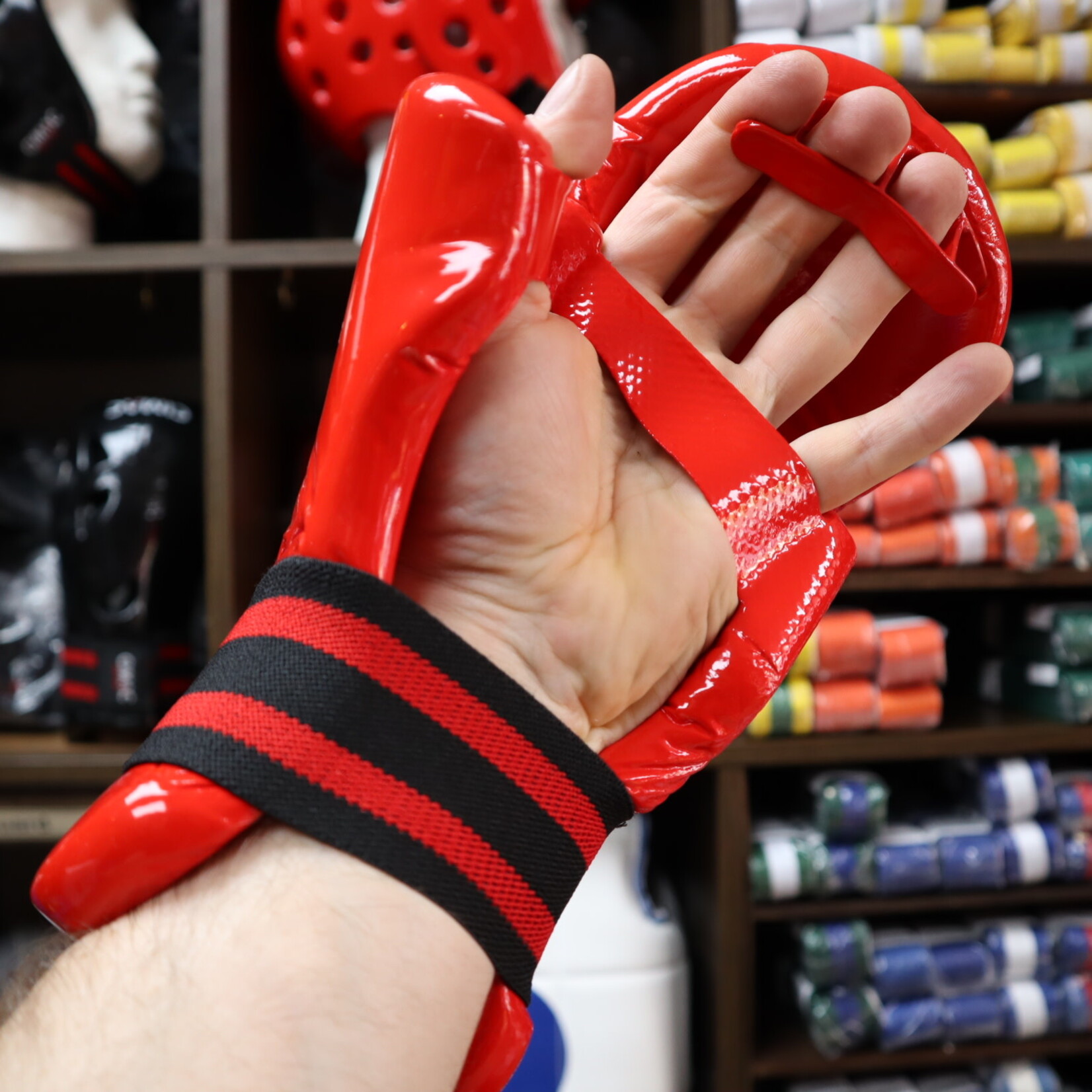 Dipped Foam Sparring Gloves Red