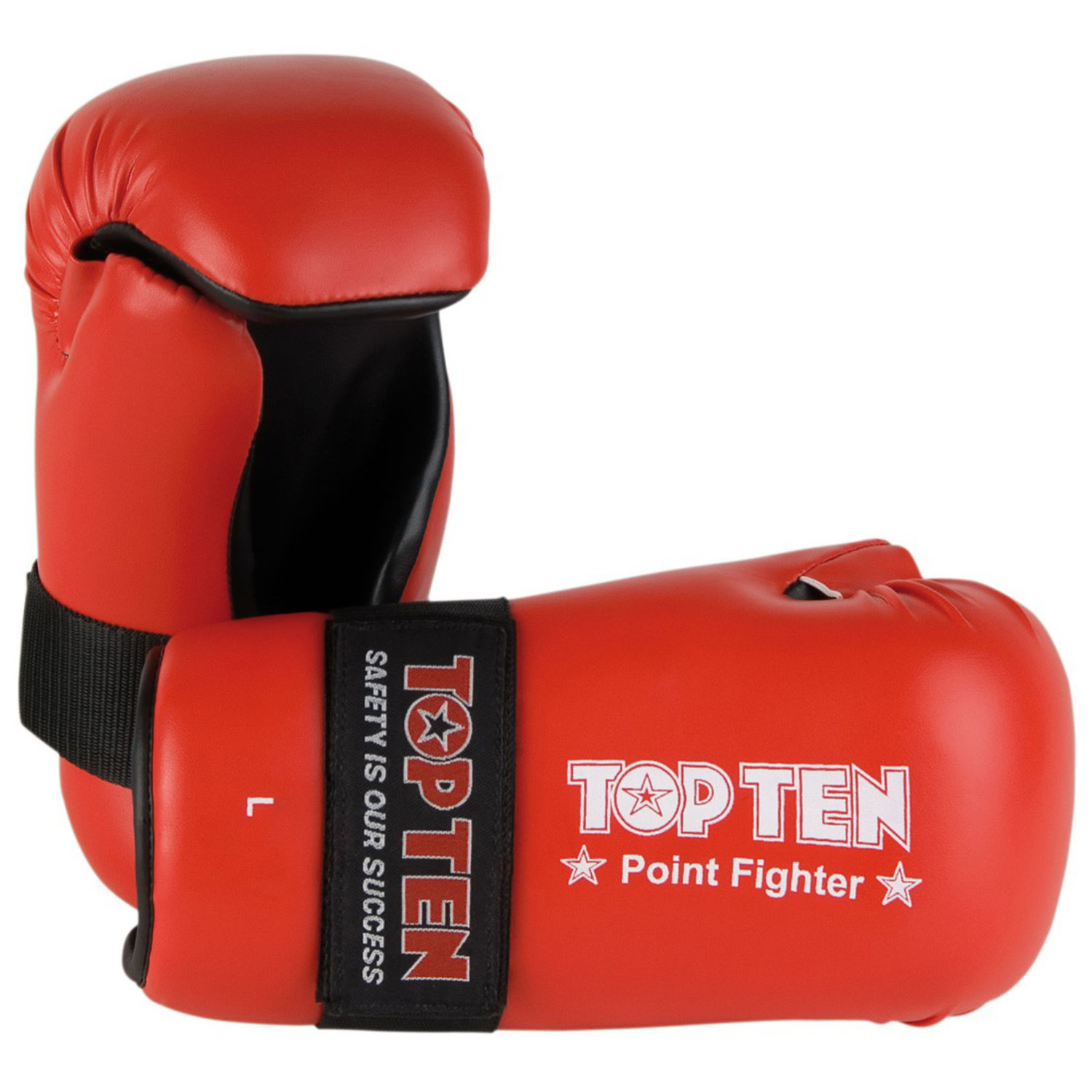 Top Ten Open Hand Superfight ITF Gloves Red Open Palm Pointfighter Taekwondo 