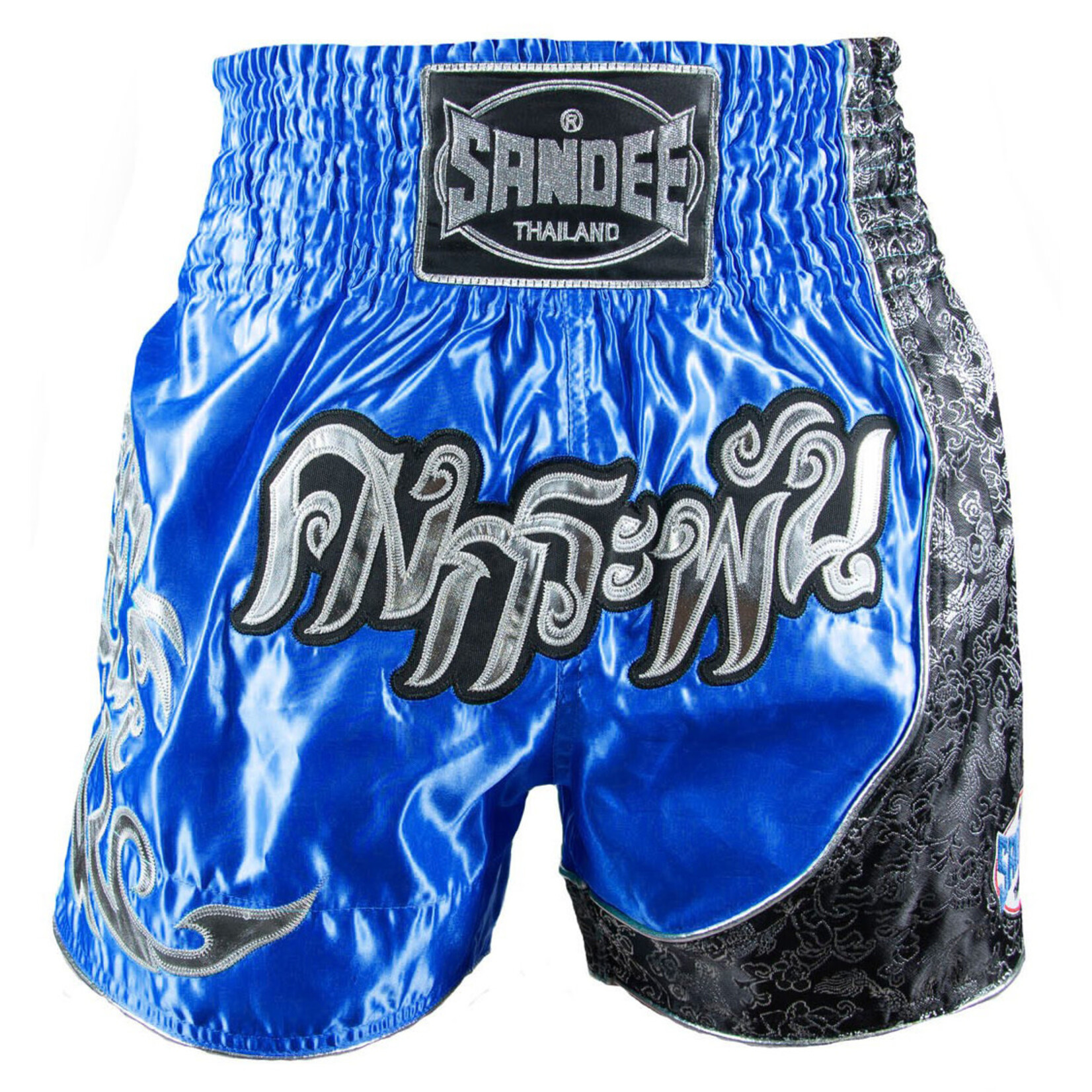 Sandee Sandee Thai Shorts Unbreakable Blue & Silver