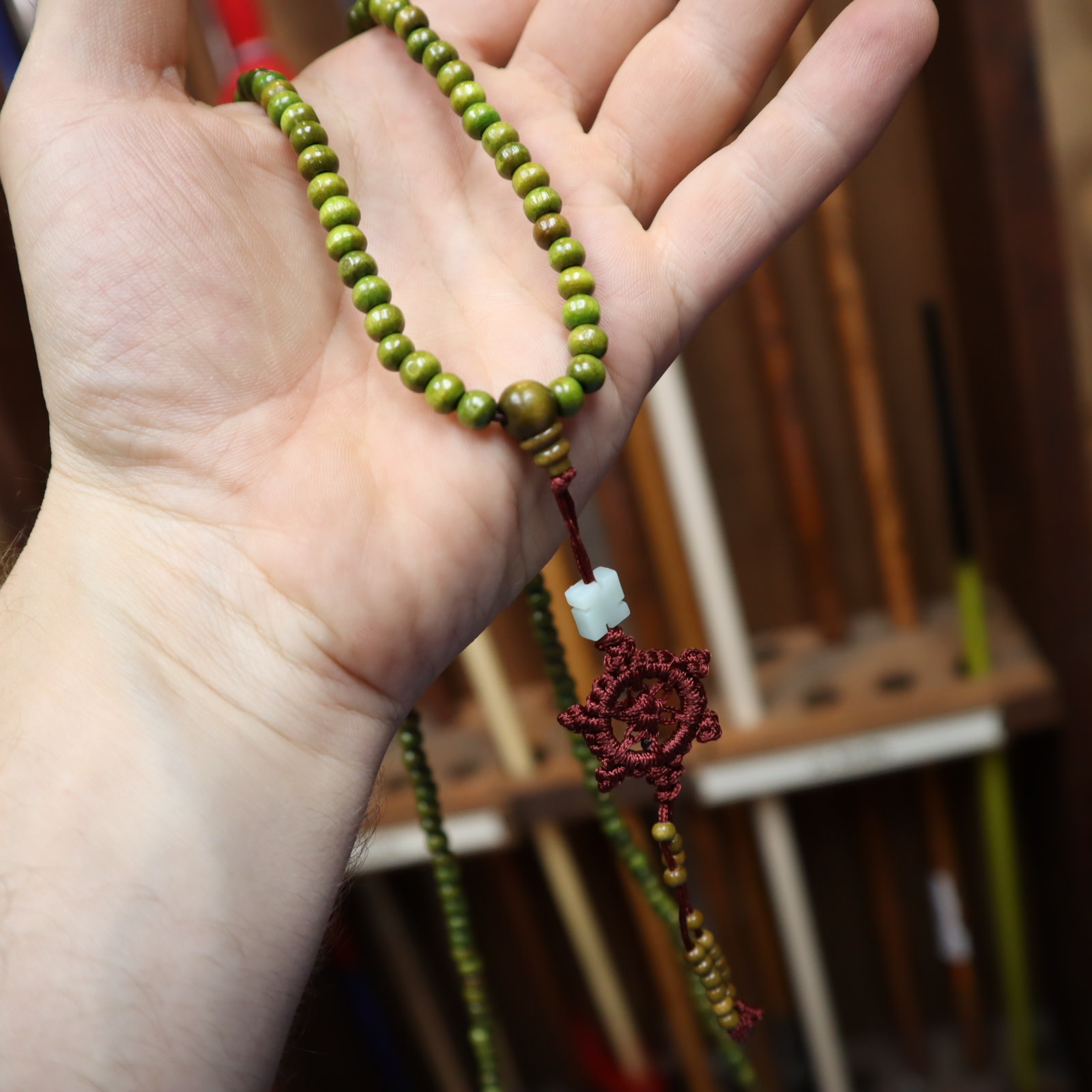 Shaolin Monk Necklace Prayer Mala Beads for Kung fu Suit Tai chi Uniform