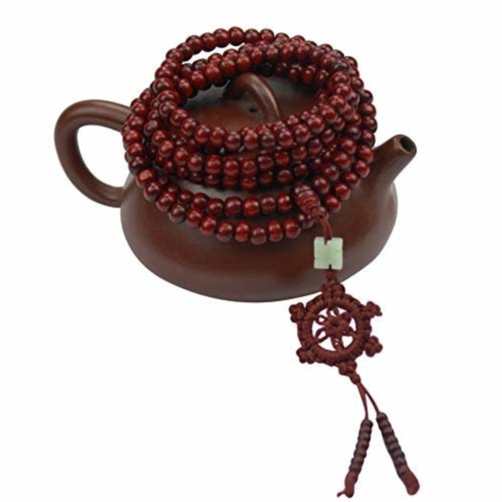 Enso Martial Arts Shop Red Buddhist Mala Beads Necklace
