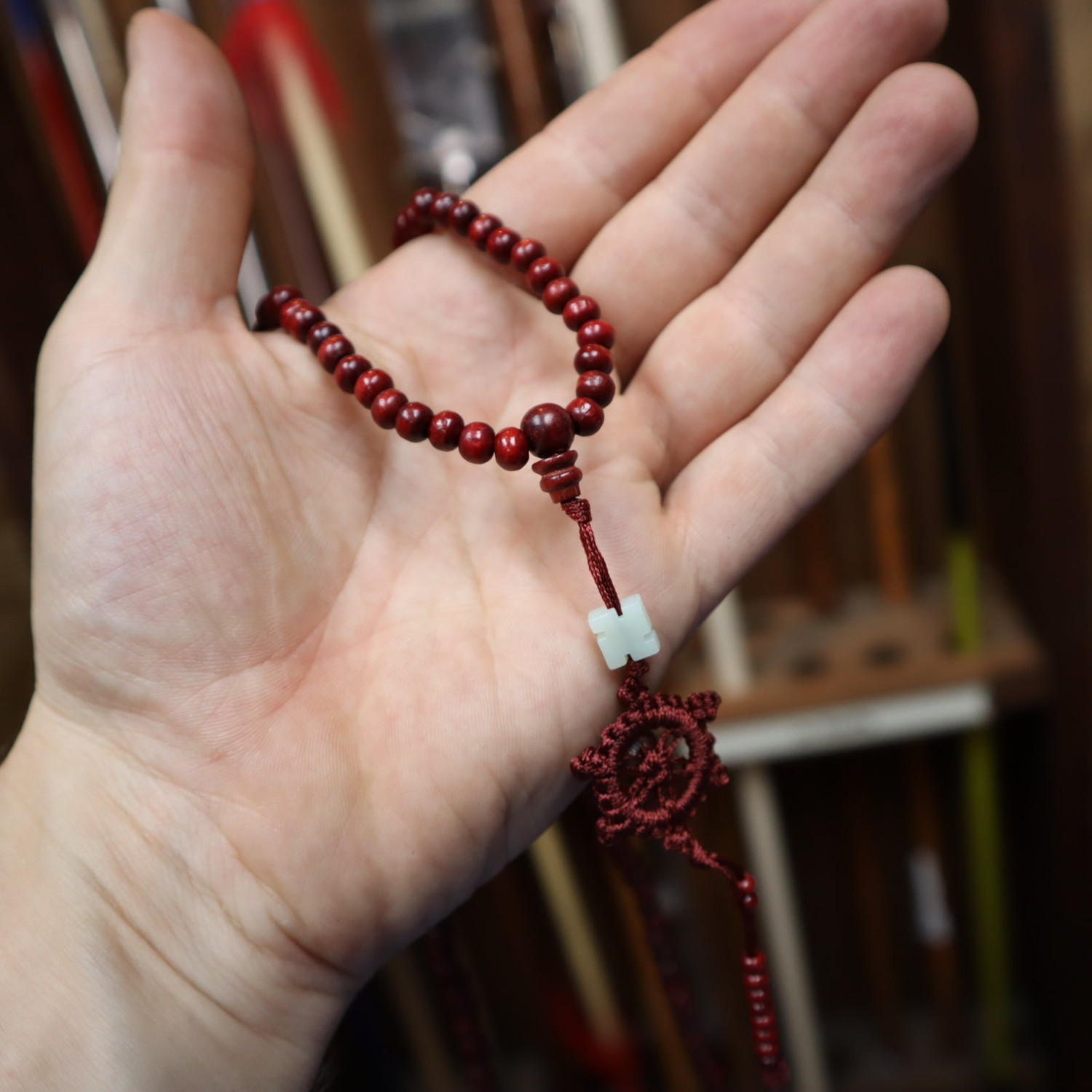 Monk Big Prayer Beads Shaolin Kung Fu Meditation Necklace Martial Arts Accessory 