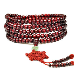Enso Martial Arts Shop Red Buddhist Mala Beads Necklace