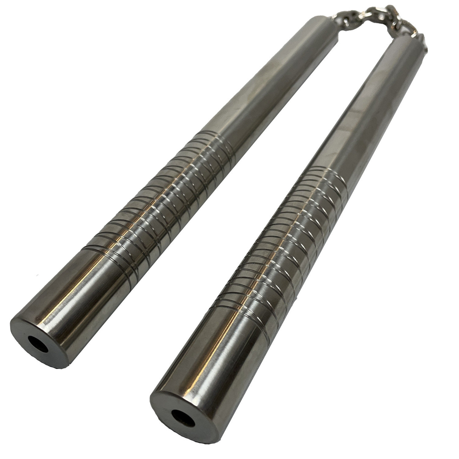 Light Metal Nunchaku made from hollow polished steel Enso Martial