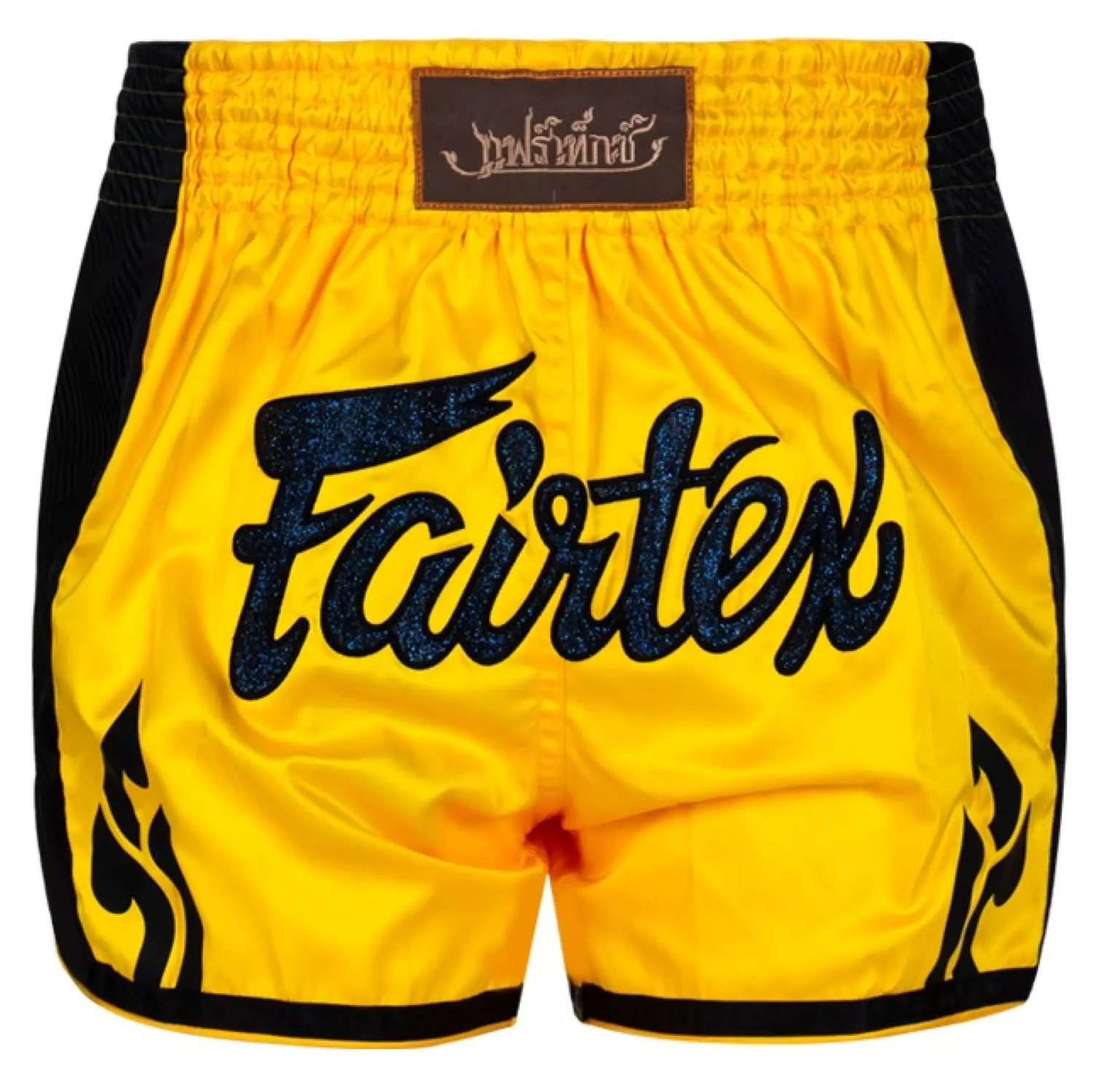 Fairtex Thai Shorts Yellow for Muay Thai Boxing Enso Martial Arts
