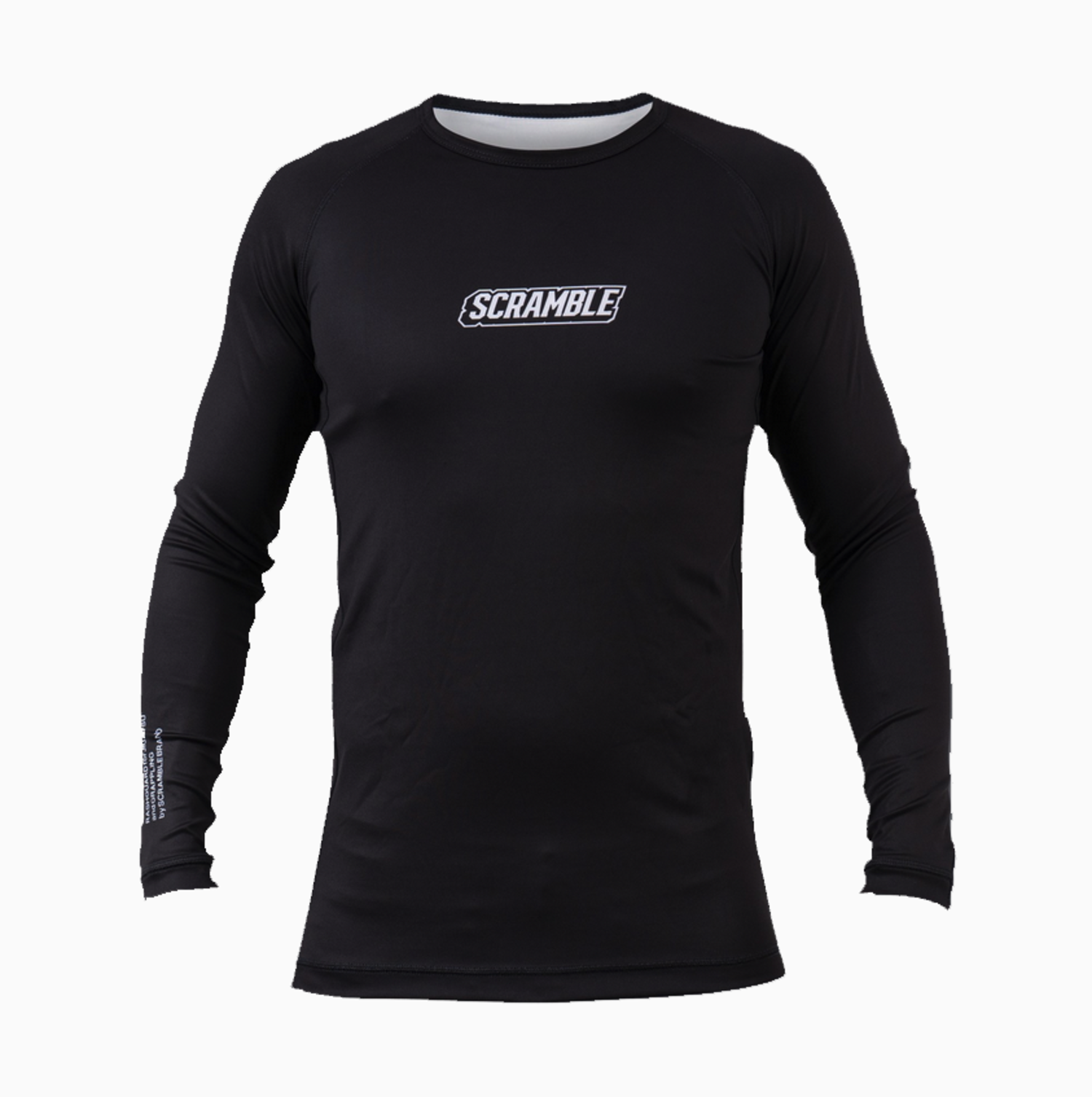 Scramble BJJ Rash Guard Black for Nogi, Grappling and MMA Training