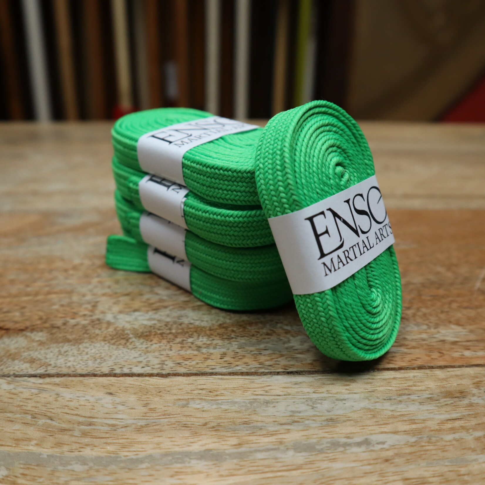 Enso Martial Arts Shop Katana Sageo Cord Lime Green