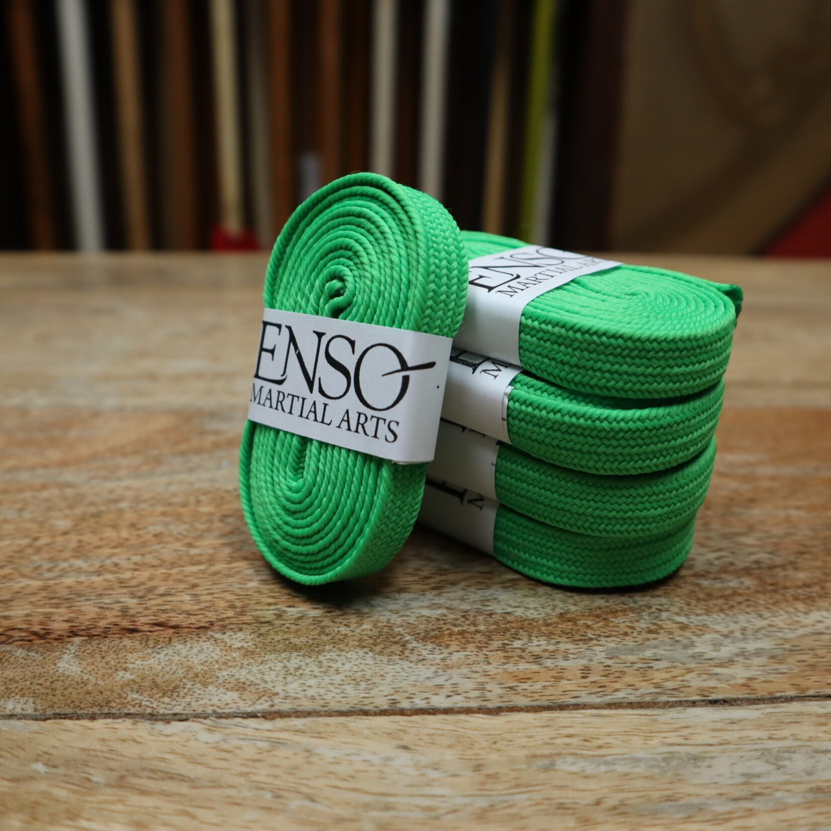 Enso Martial Arts Shop Katana Sageo Cord Lime Green