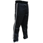 Black Kickboxing Trousers Cotton White Stripes