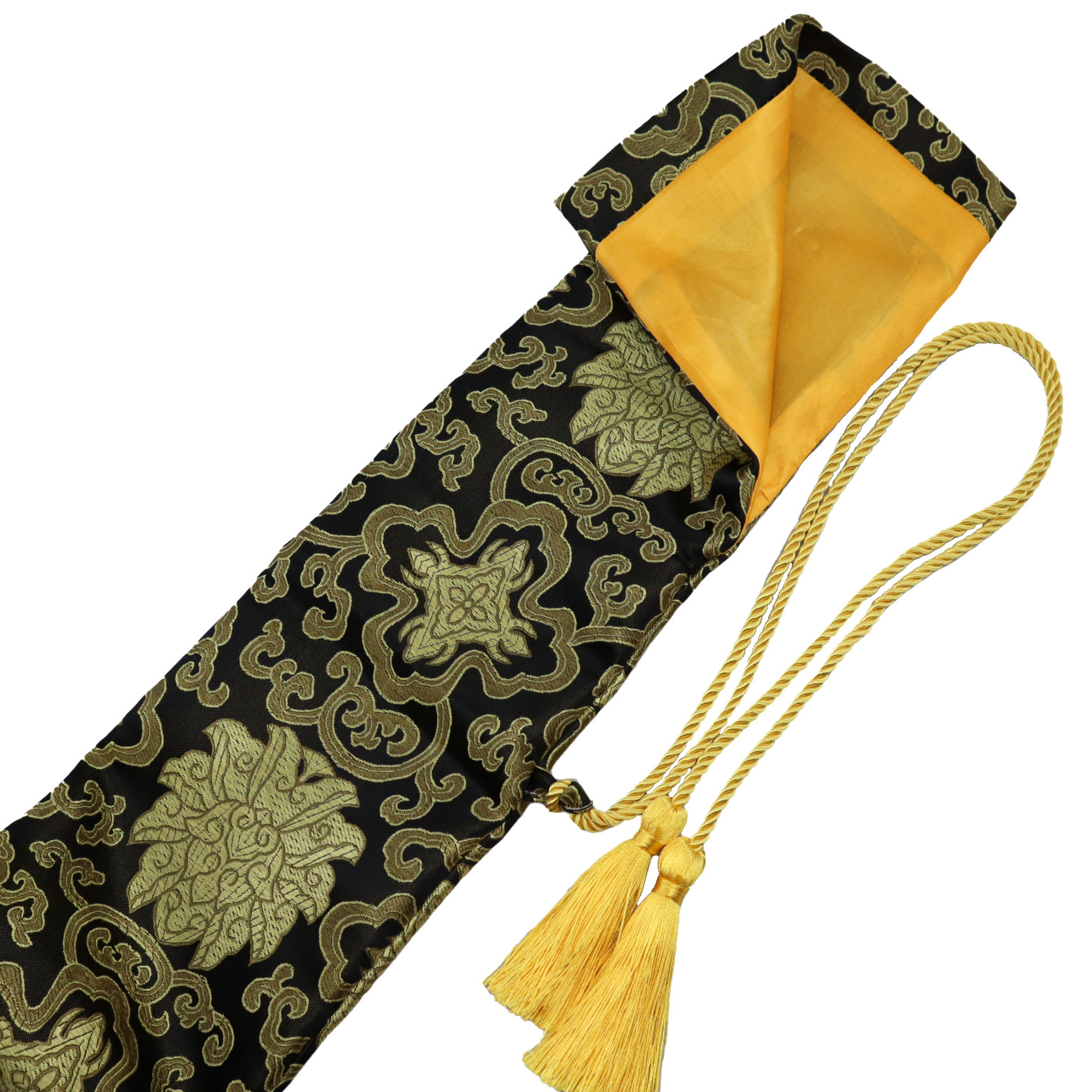 Samurai Sword Bag Gold Black for carrying your Katana Enso Martial