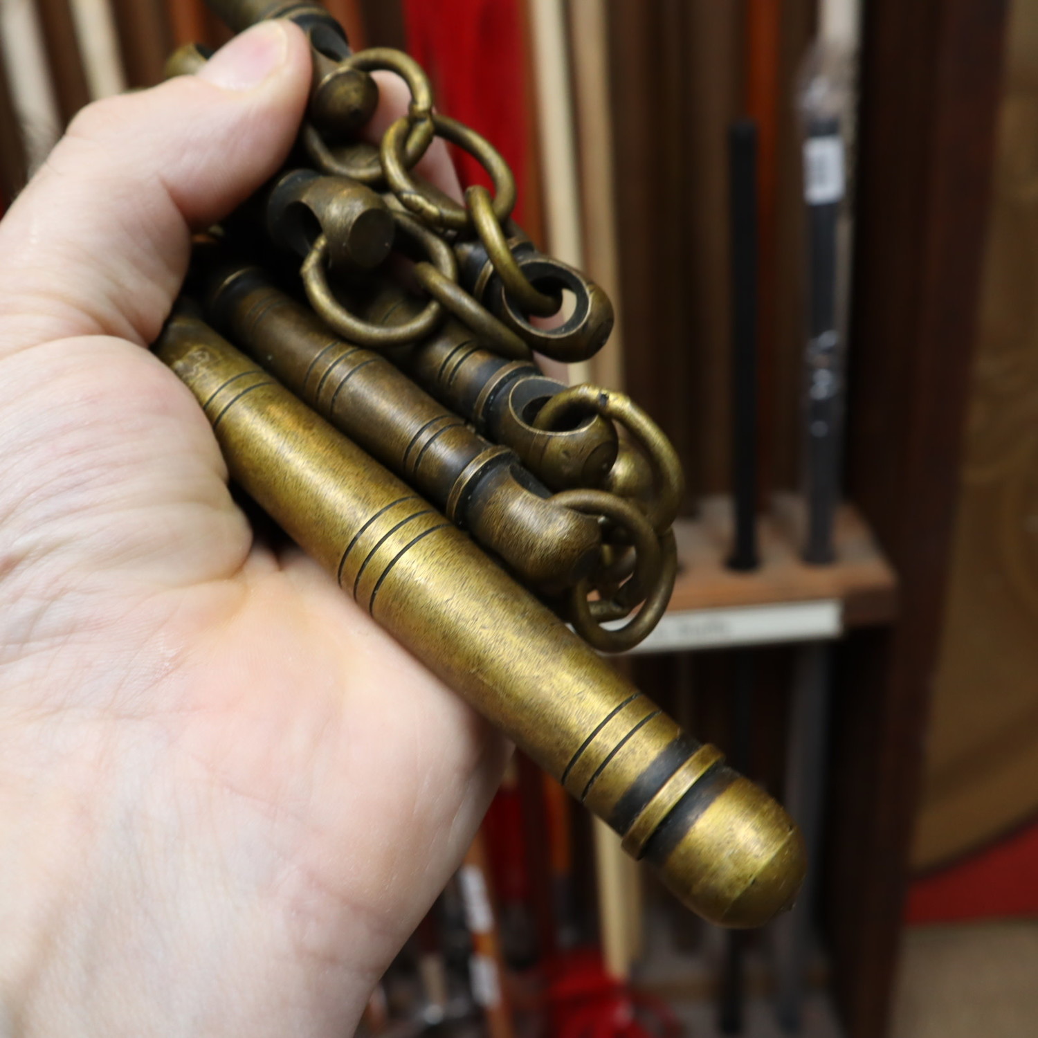 Brass Nine Section Chain Whip Enso Martial Arts Shop Bristol