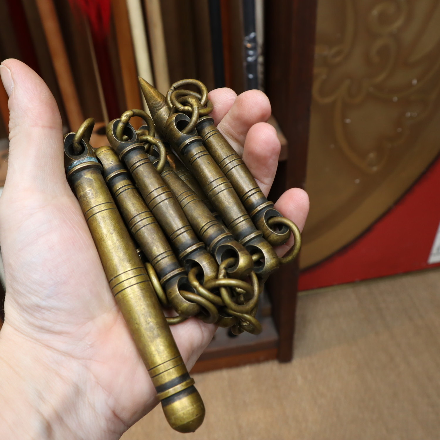 Brass Nine Section Chain Whip Enso Martial Arts Shop Bristol