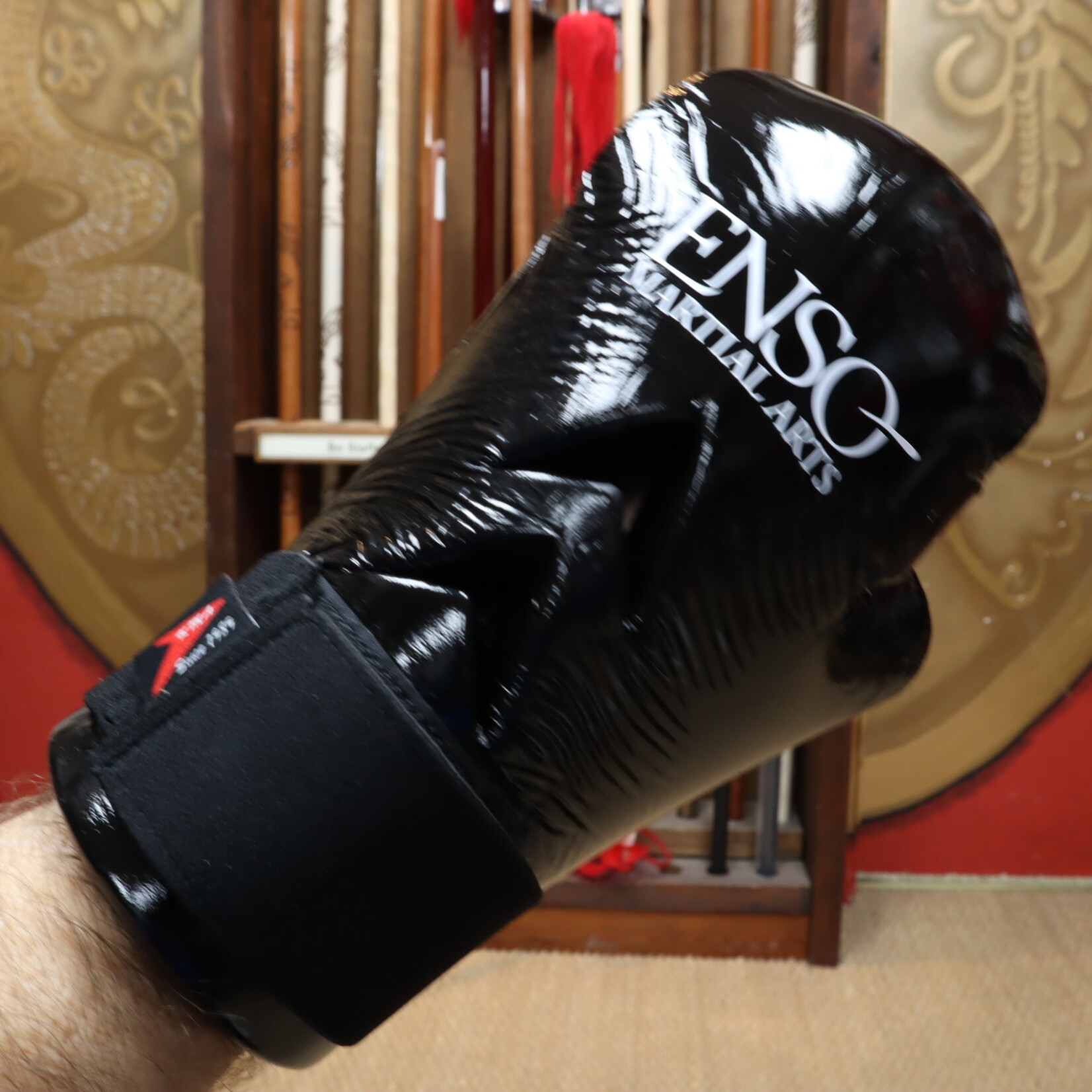 Enso Martial Arts Shop Enso Dipped Foam Sparring Gloves Black