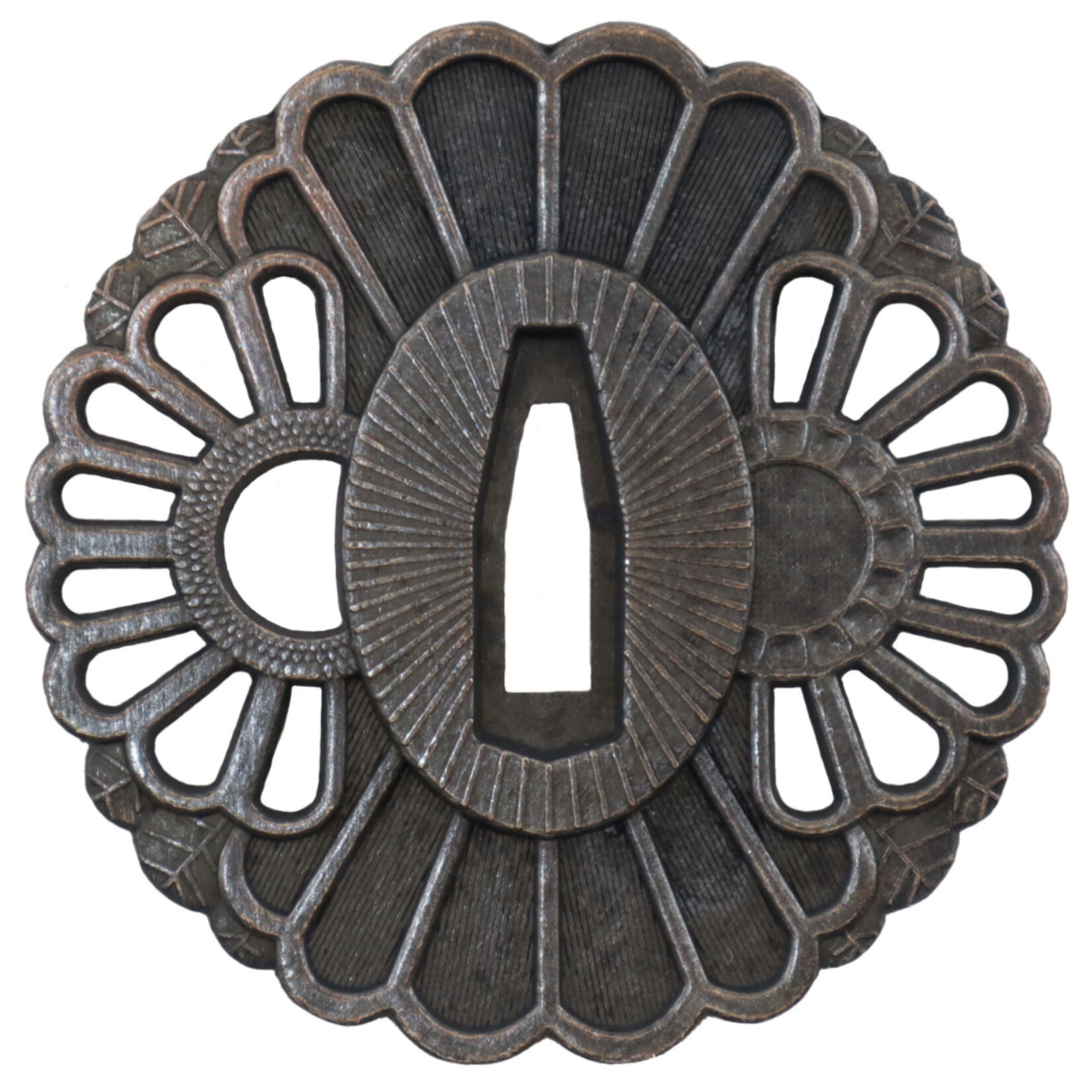 Enso Martial Arts Shop Edo Period Chrysanthemum Tsuba