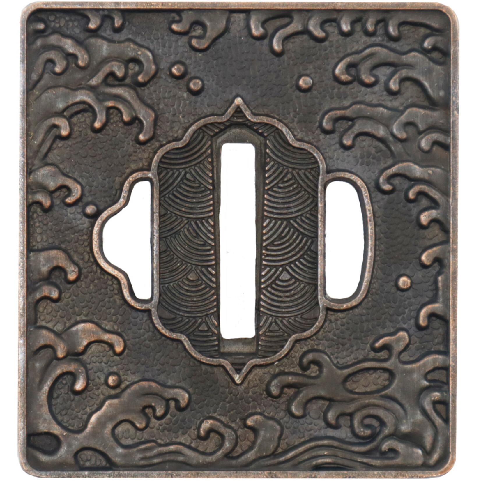 Enso Martial Arts Shop Square Wave Tsuba Guard