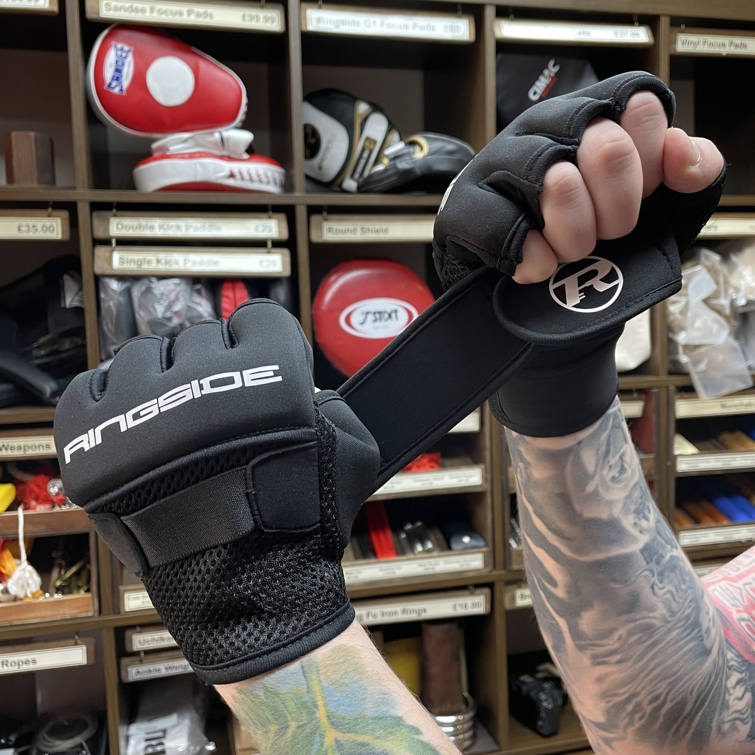 Ringside Gel Hand Wraps Black Enso Martial Arts Shop Bristol