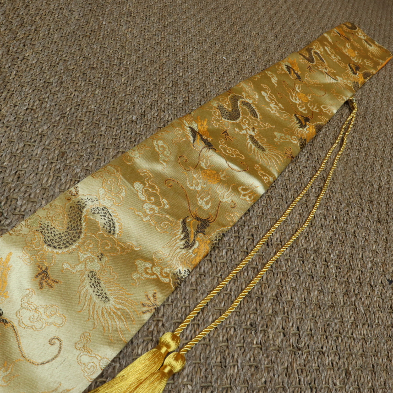 Samurai Sword Bag Gold for carrying your Katana Enso Martial Arts