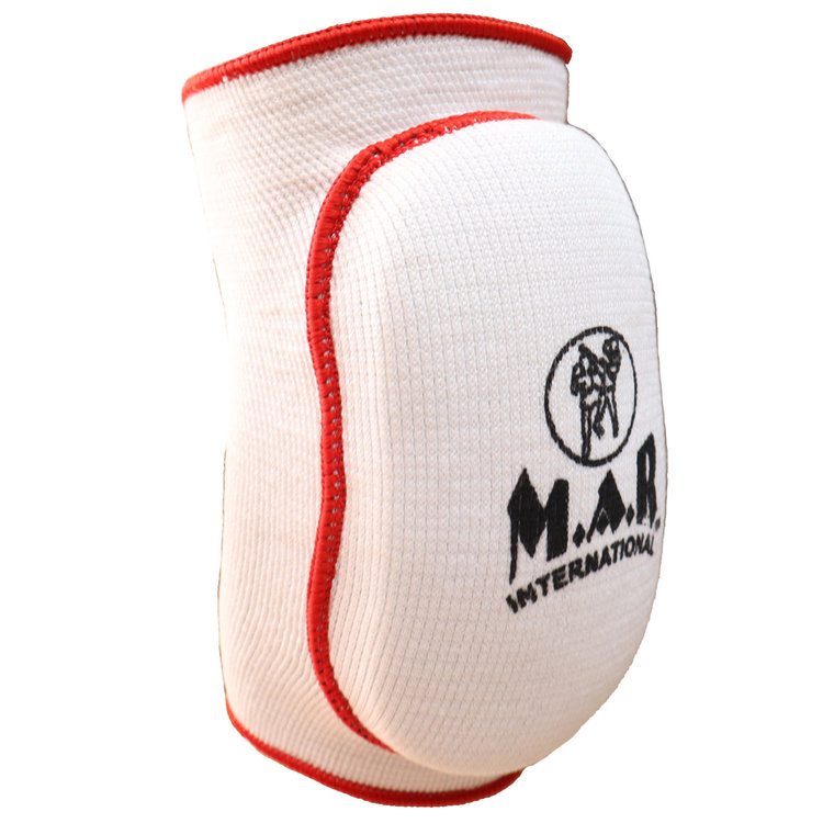 White Elasticated Elbow Pads to prevent bruised elbows Enso Martial
