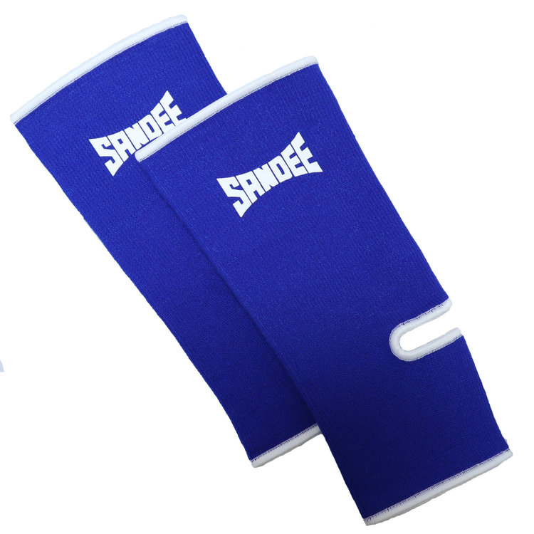 Blue Sandee Ankle Supports for Muay Thai Boxing and MMA Enso Martial