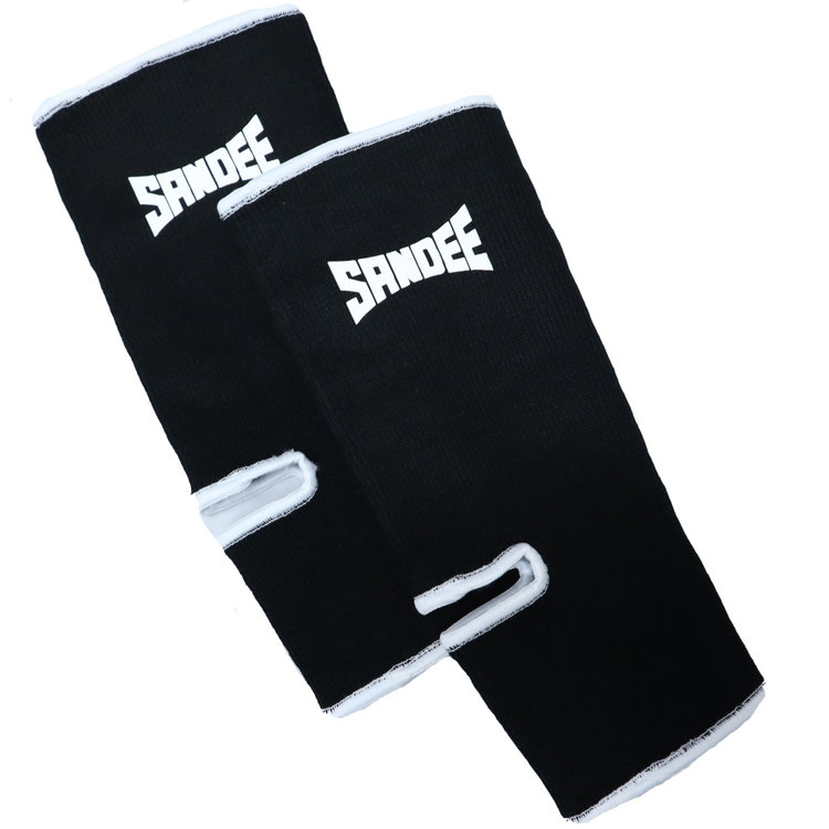 Black Sandee Ankle Supports for Muay Thai Boxing and MMA Enso Martial