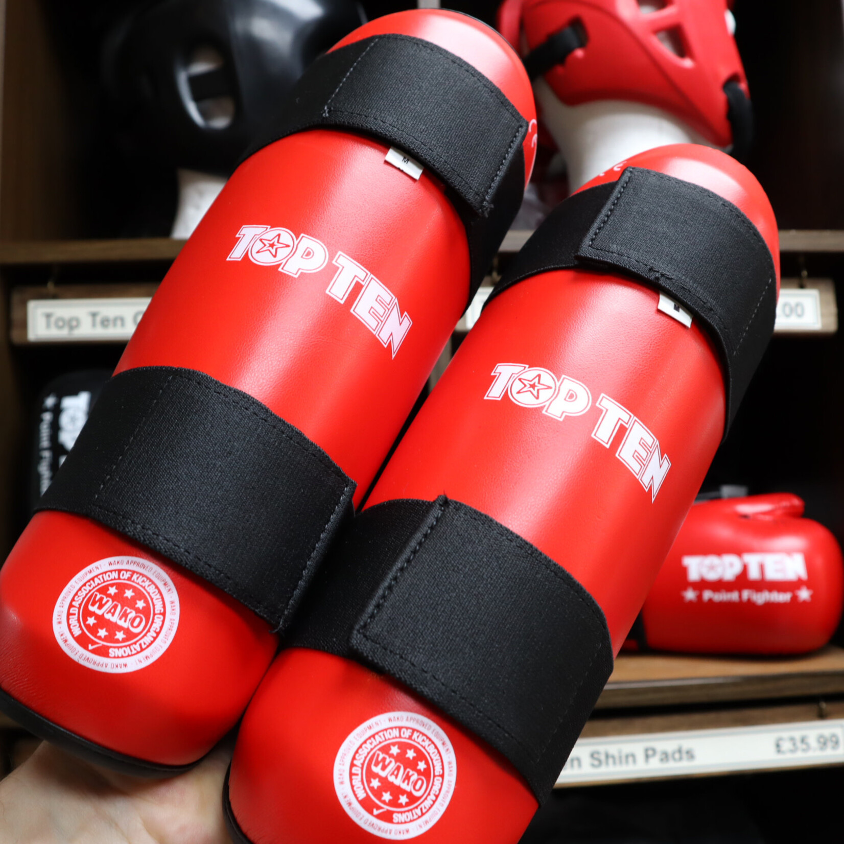 Top Ten Top Ten Shin Guards Red