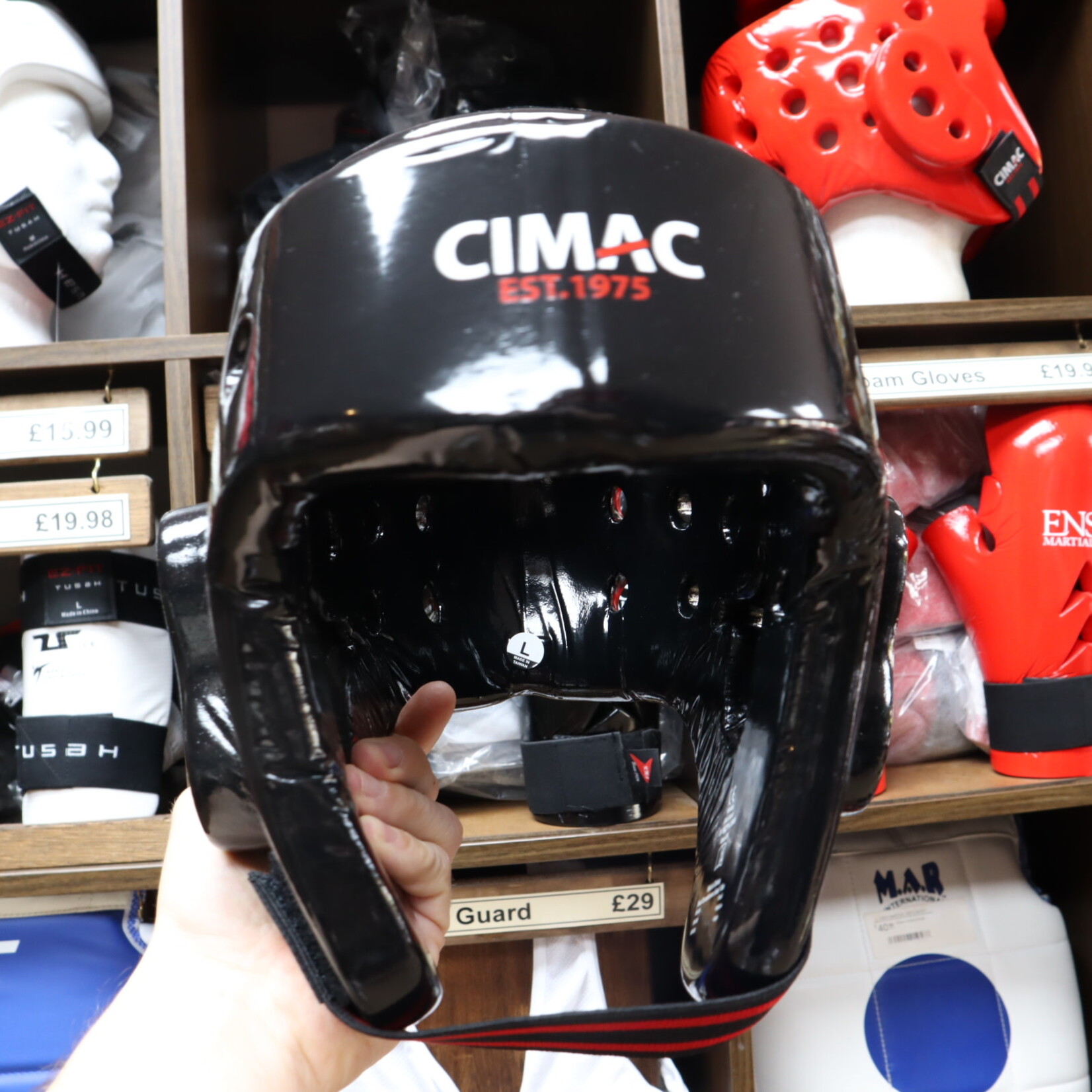 Dipped Foam Sparring Headguard Black