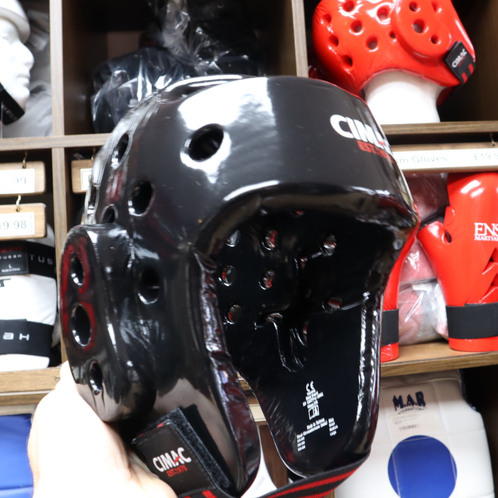 Dipped Foam Sparring Headguard Black