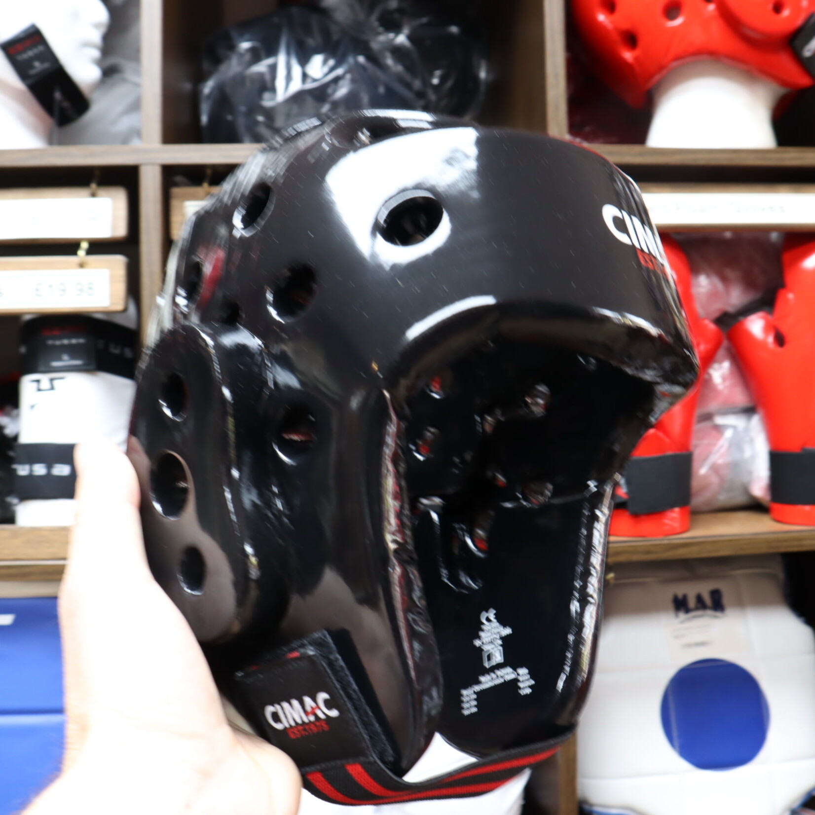 Dipped Foam Sparring Headguard Black