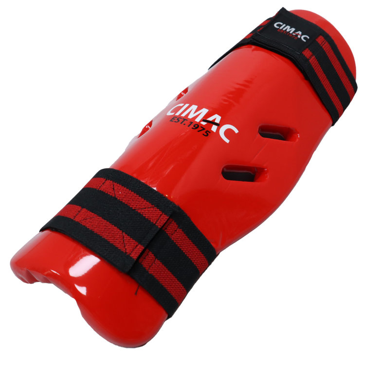 Red Kickboxing Sparring Shin Pads for Shin Protection Enso Martial