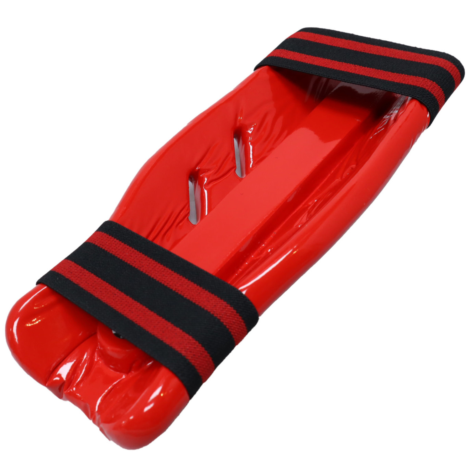 Red Kickboxing Sparring Shin Pads for Shin Protection Enso Martial