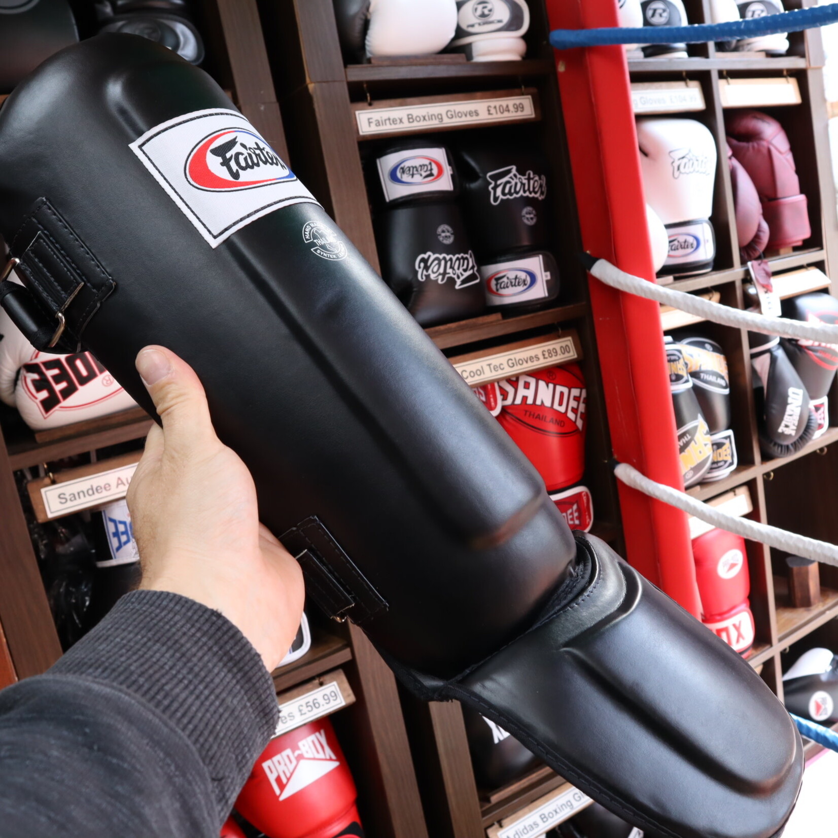 Fairtex Fairtex Shin Guards Black Double Padded