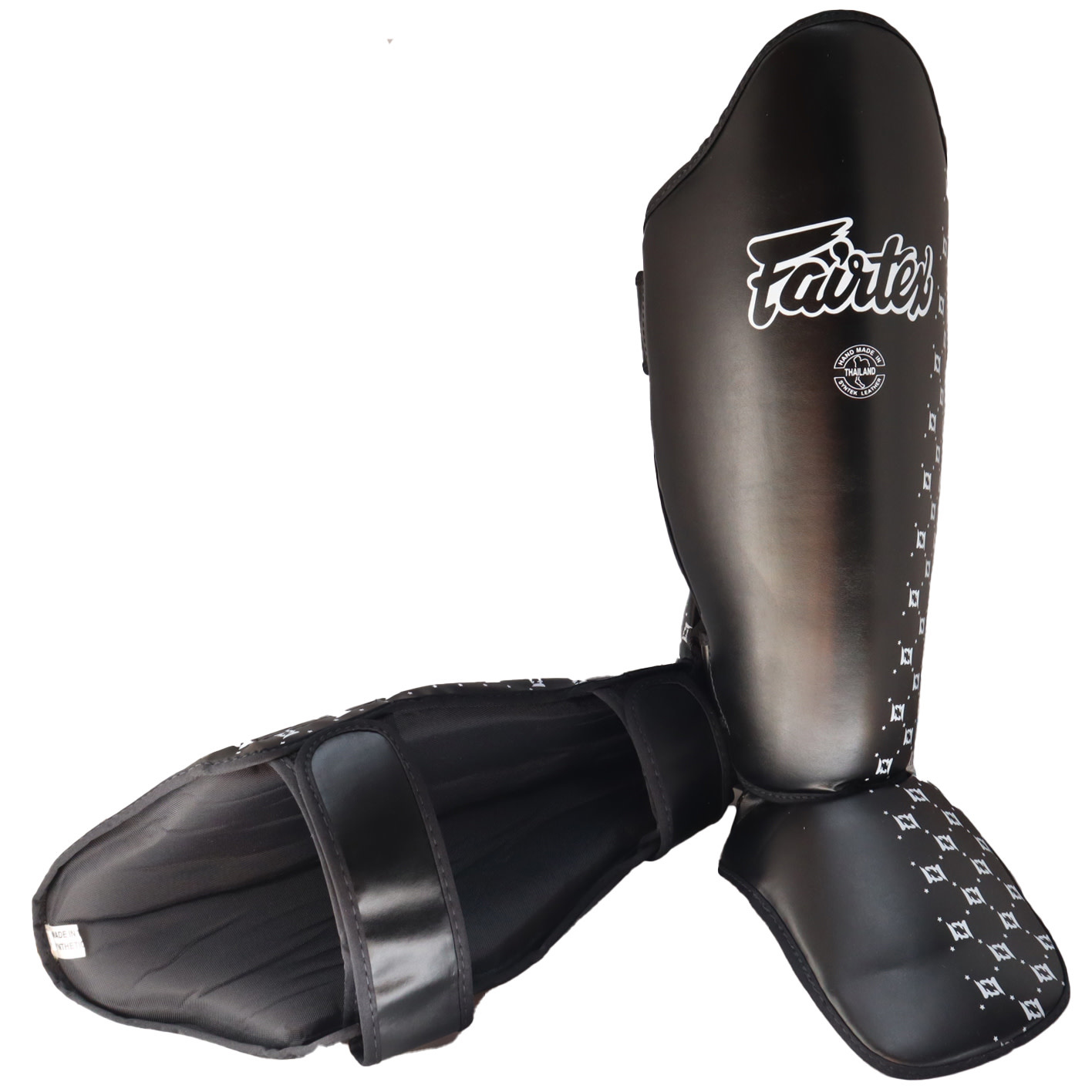 Fairtex Shin Guards Black for Thai Boxing Enso Martial Arts Shop Bristol