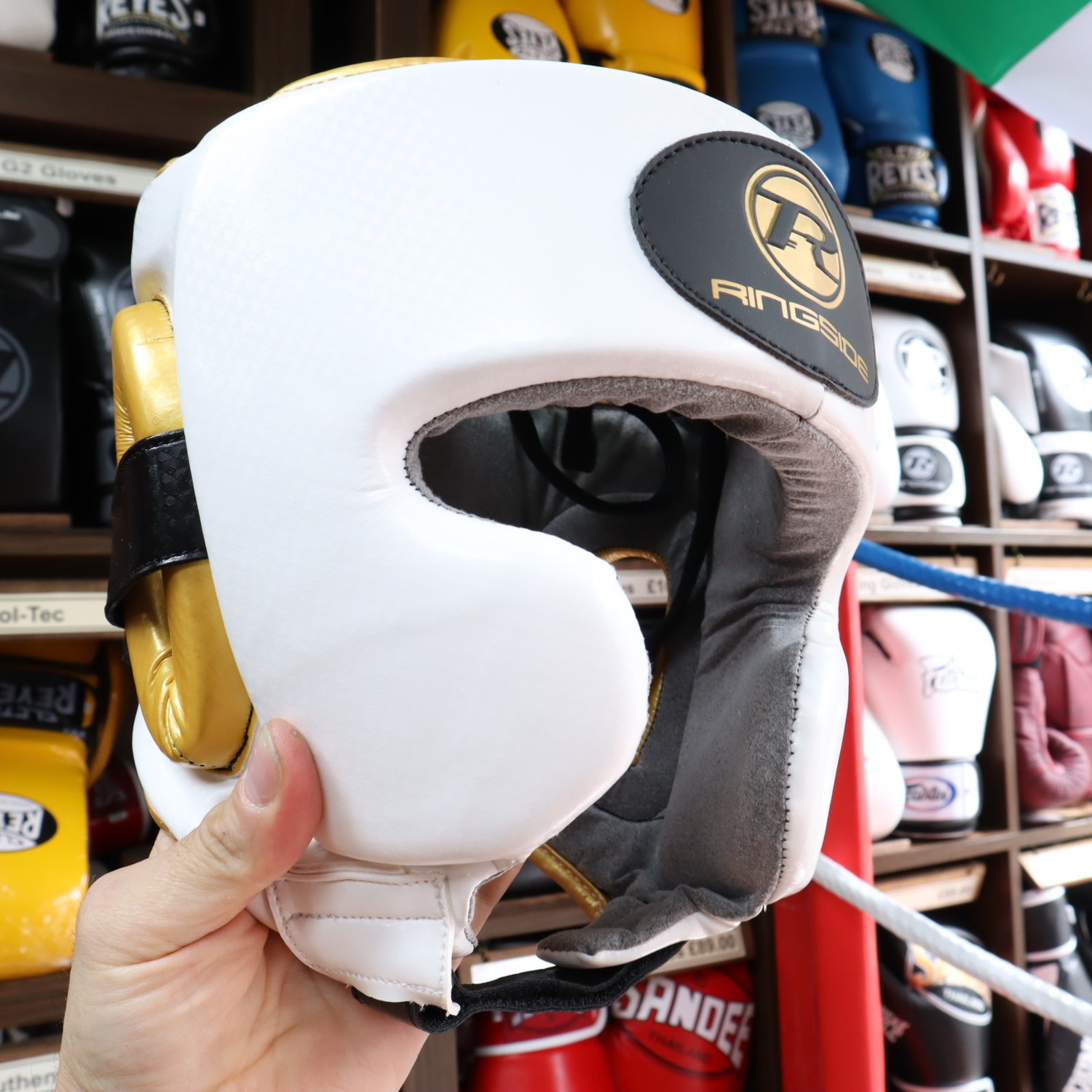 Ringside Boxing Head Guard White an excellent middle range