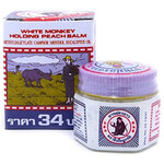 White Monkey Holding Peach Balm