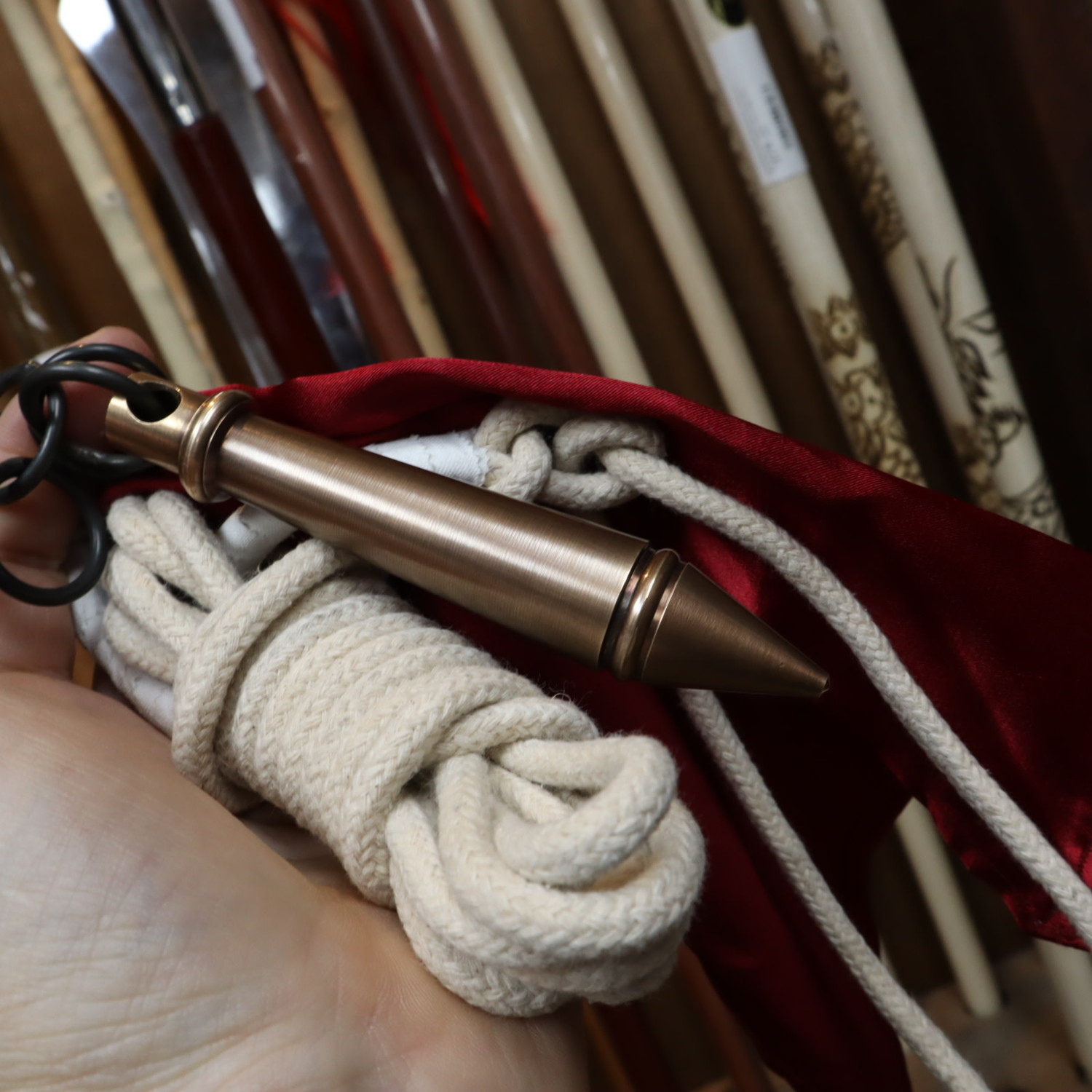 Solid Bronze Rope Dart is one of the most Beautiful Rope Darts Enso