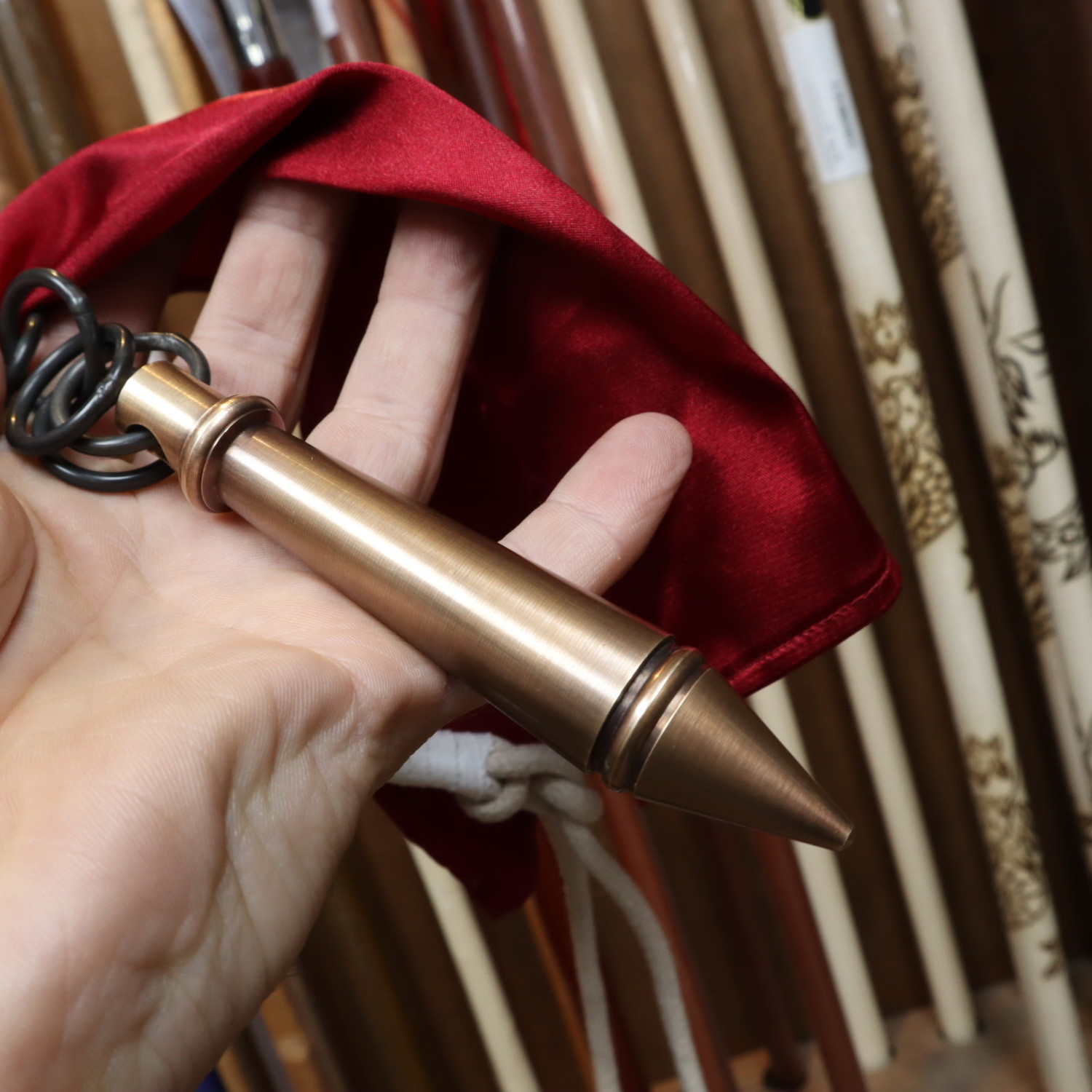 Solid Bronze Rope Dart is one of the most Beautiful Rope Darts Enso Martial Arts Shop Bristol