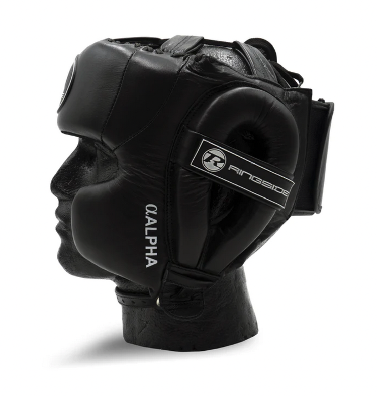 Ringside Boxing Head guard Black Alpha Elite for Sparring training