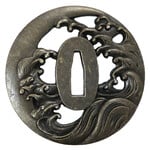 Enso Martial Arts Shop Brass Waves Tsuba