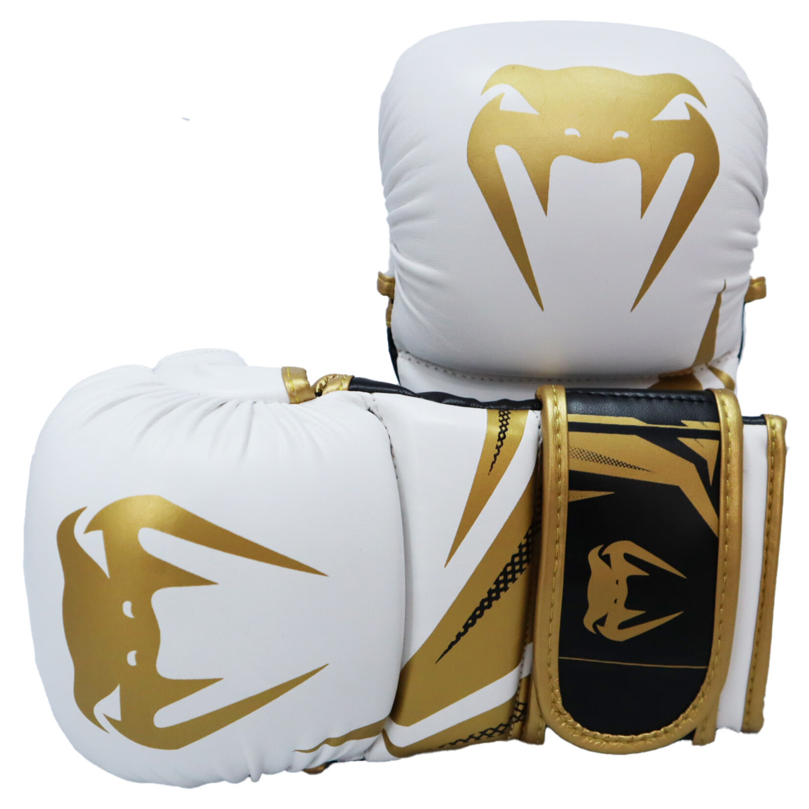Venum Venum MMA Sparring Gloves White & Gold Challenger