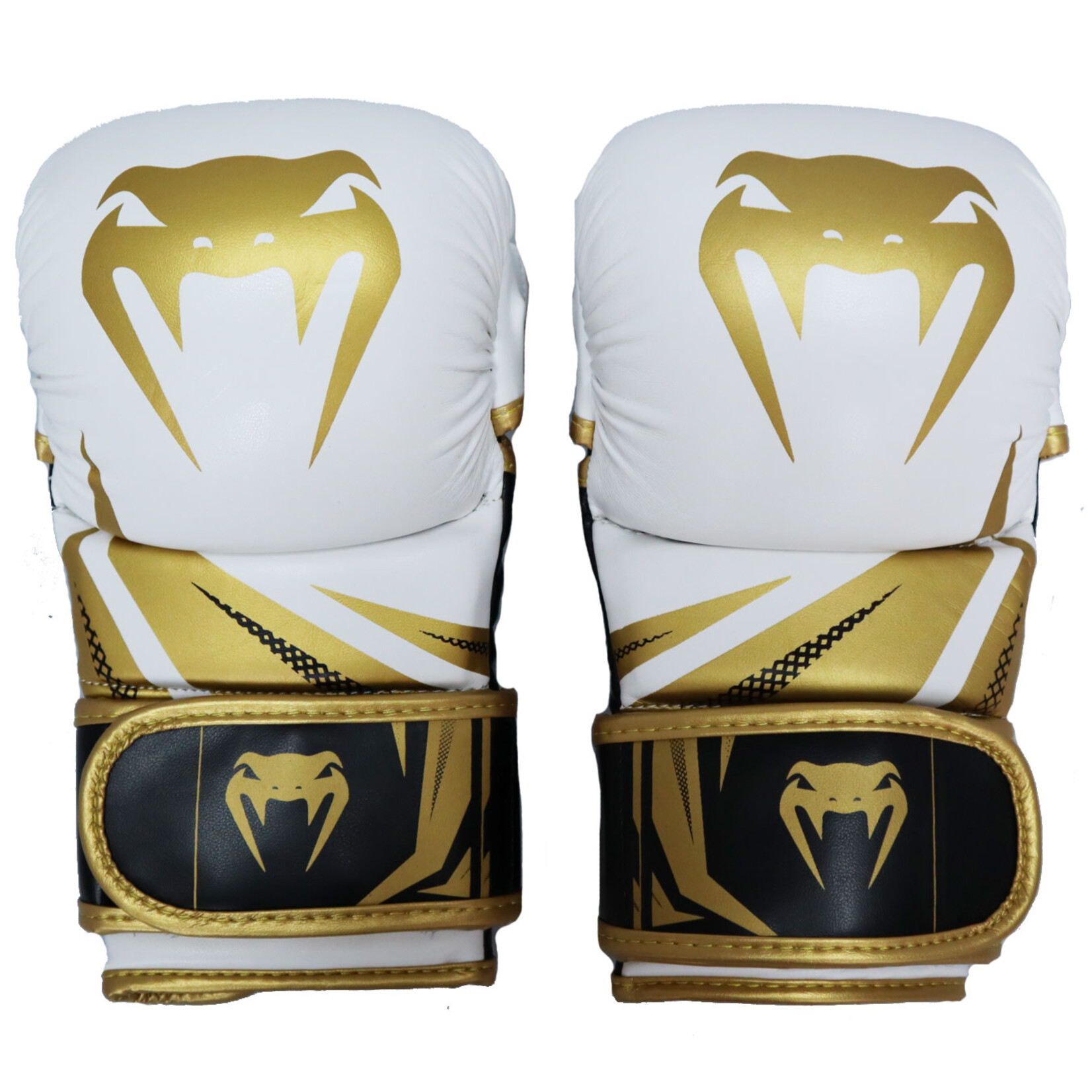 Venum Venum MMA Sparring Gloves White & Gold Challenger