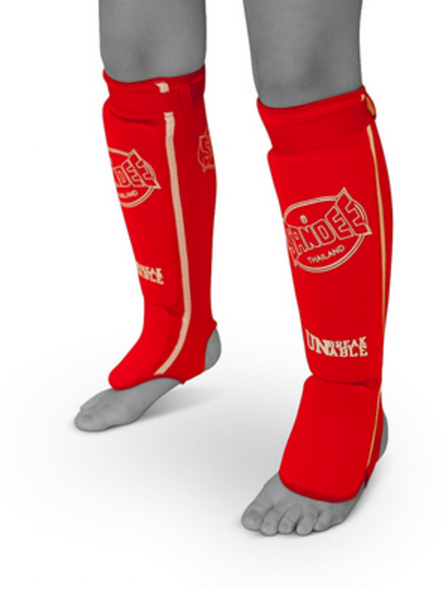Sandee Shin Guards Red Competition for Muay Thai Boxing & MMA Enso Martial Arts Shop Bristol