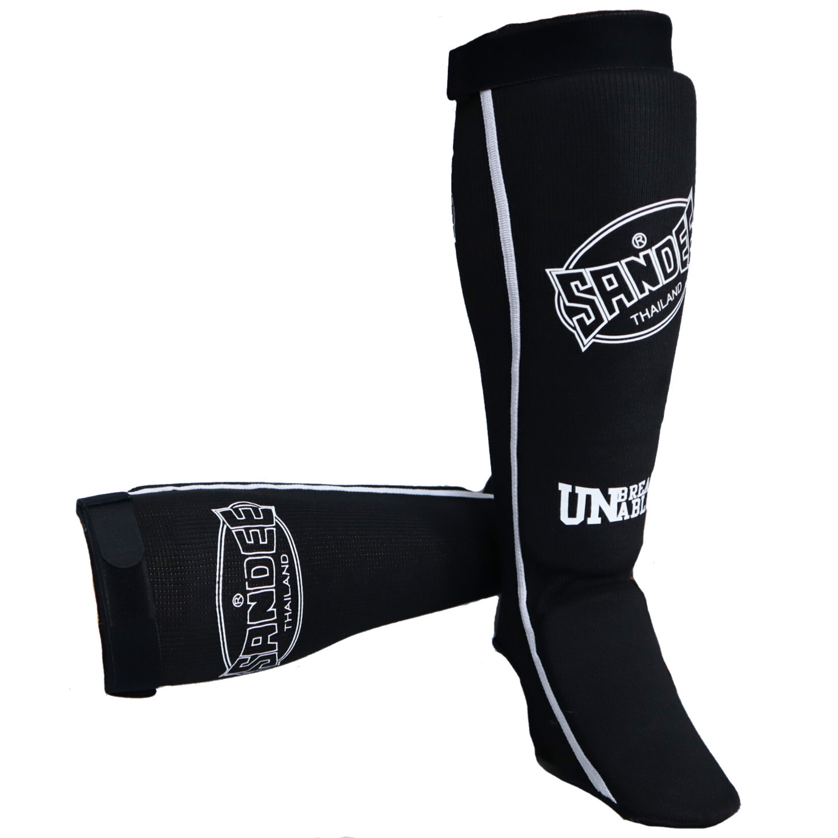 Sandee Shin Guards Black Competition for Muay Thai Boxing and MMA Enso Martial Arts Shop Bristol