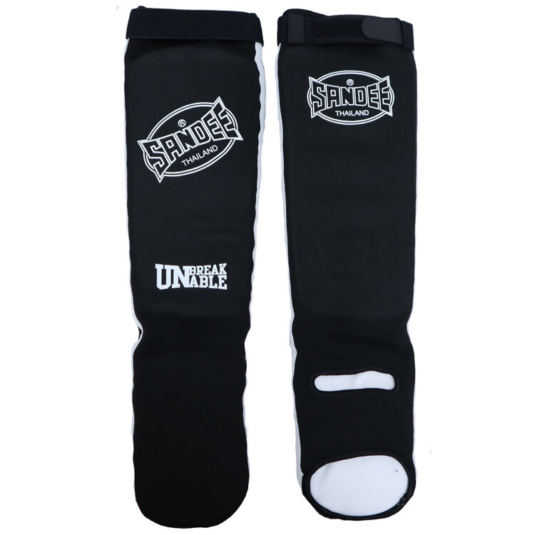 Sandee Shin Guards Black Competition for Muay Thai Boxing and MMA Enso Martial Arts Shop Bristol