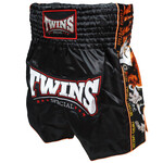 Twins Twins Thai Shorts Black Tiger