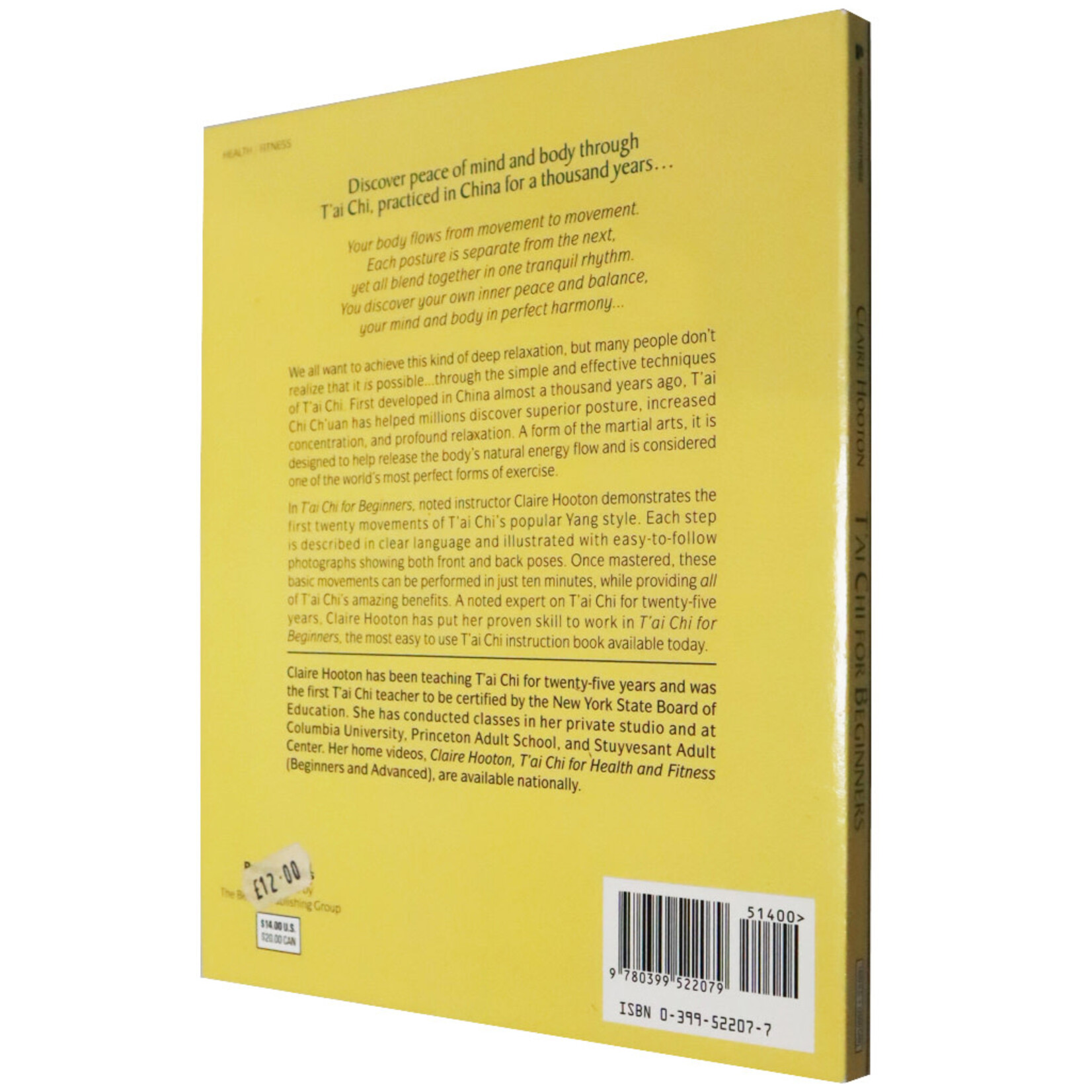 T'ai Chi for Beginners: 10 Minutes to Health and Fitness by Claire Hooton