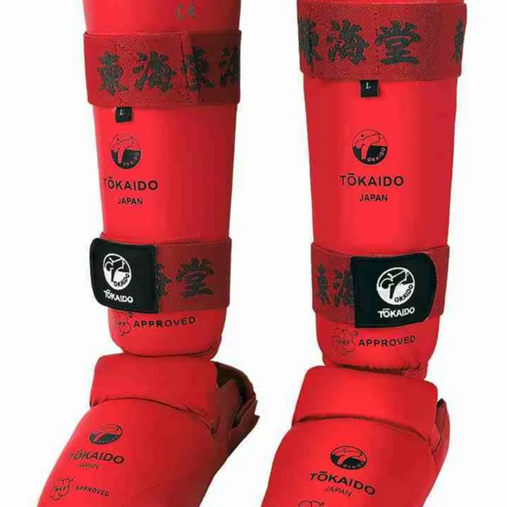 Tokaido Shin Guards Red WKF approved for Karate Competition Tokaido Shin Guards Red WKF approved for Karate Competition