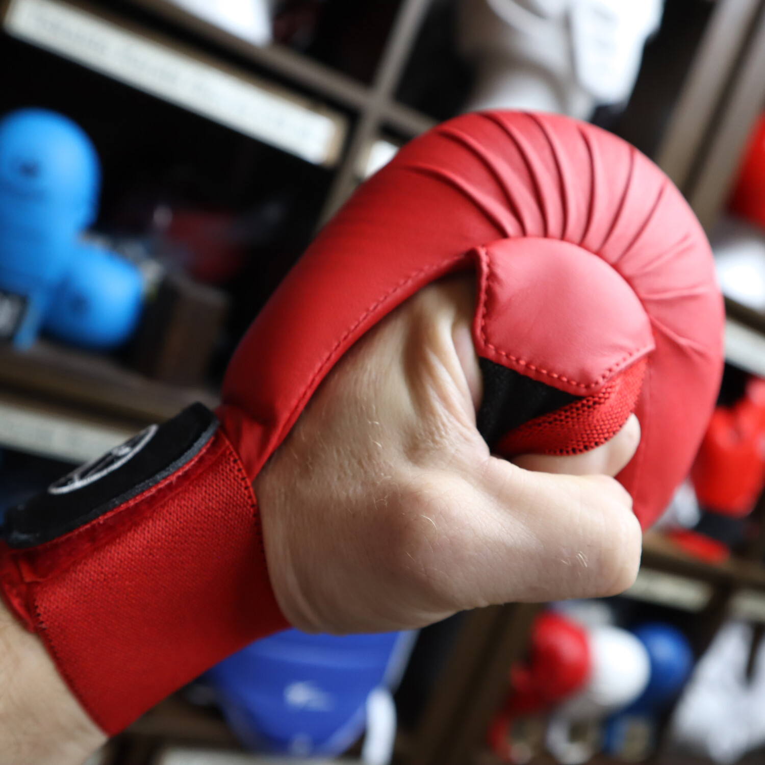 Tokaido Karate Gloves Red WKF Approved for Karate Competition Enso