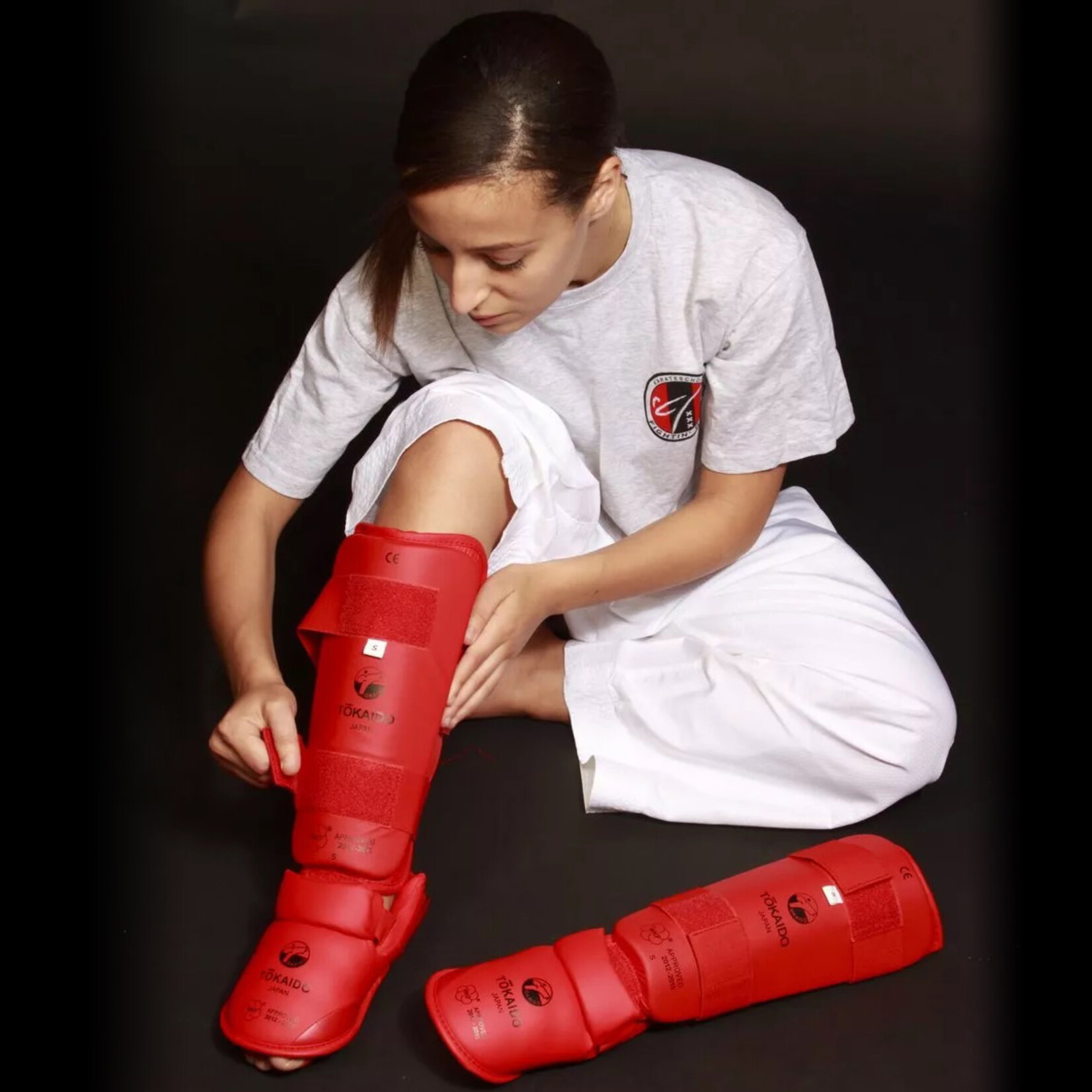 Tokaido Tokaido Shin Guards Red WKF approved